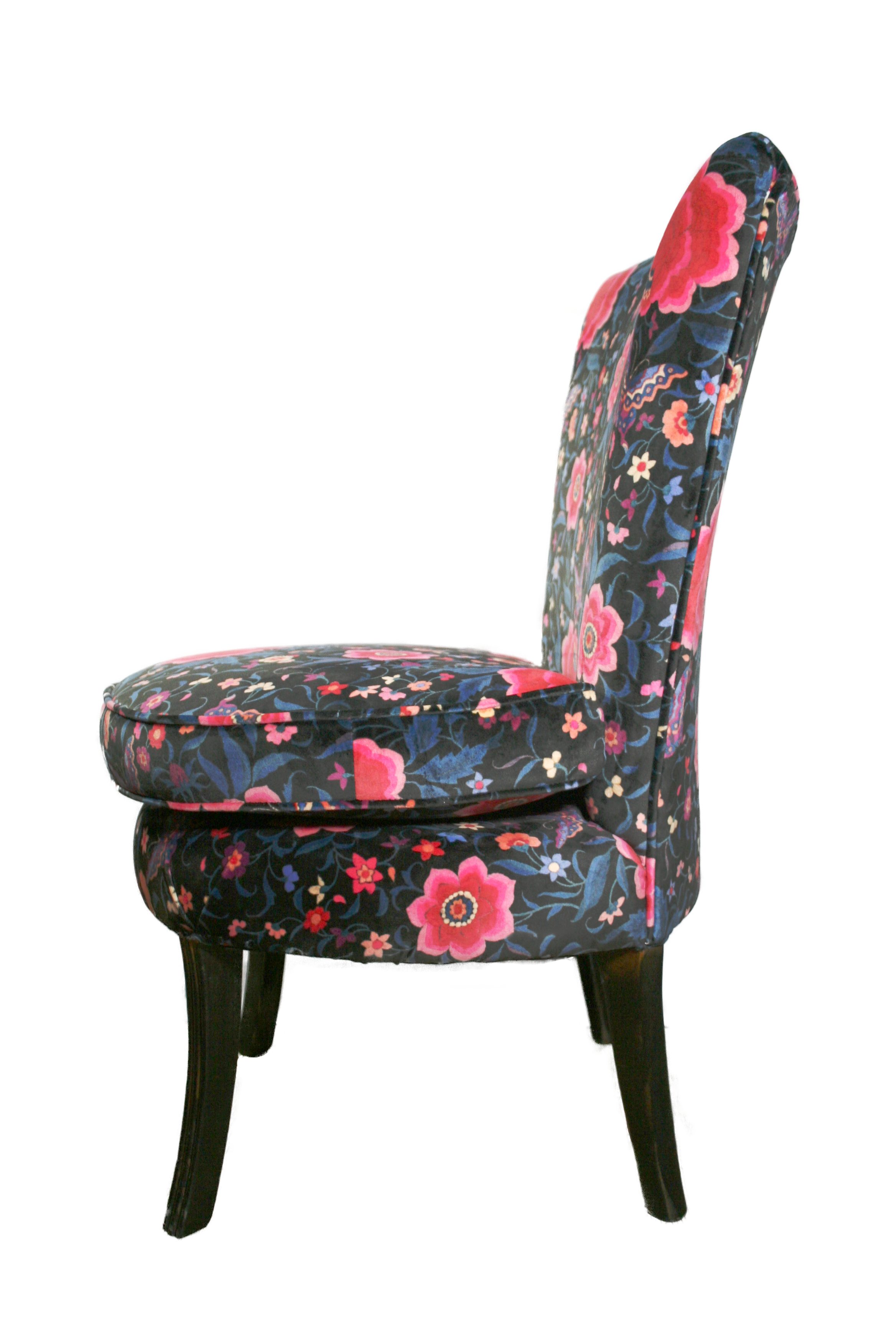 Limited Edition Floral and Butterfly Patterned Chair